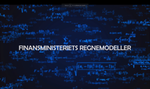Finansministeriets regnemodeller forside billede